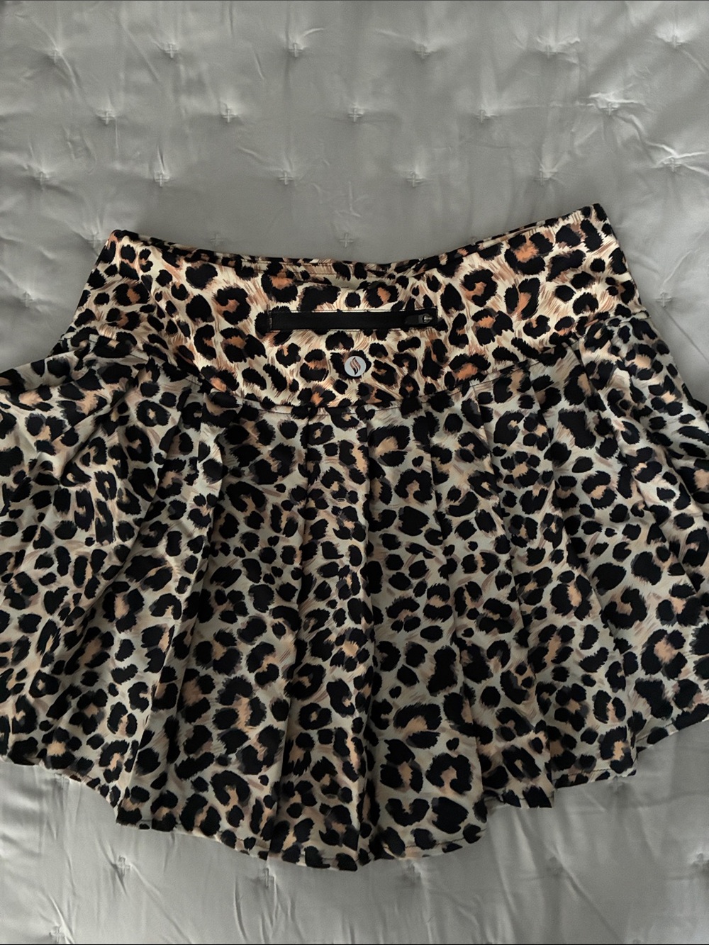 Leopard print pleated skort - Picture 2 of 2
